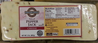Pepper jack monterey jack cheese with jalapeno peppers, pepper jack