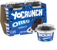 Yocrunch Oreo Vanilla Low Fat Yogurt