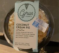 Cyrus o'leary's graham crumb crust coconut cream pie