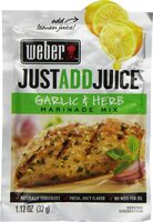 Just add juice garlic & herb marinade mix