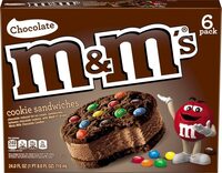 Mm's chocolate ice cream cookie sandwiches