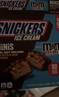 Snickers Ice Cream Minis with m&m's minis