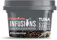 Infusions cracked black pepper tuna infused with evoo