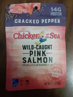 Cracked pepper skinless and boneless wild caught pink salmon