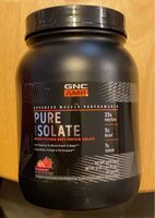 GNC AMP Pure Isolate Strawberry Protein Powder