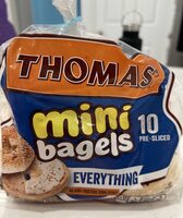 Mini bagels everything