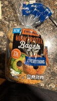 High Protein Bagels Everything