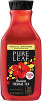 Leaf hibiscus lemonade brewed herbal tea
