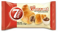 Soft Croissant With Chocolate Cream Filling