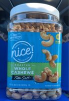 Roasted whole cashews (sea salt)