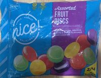 Assorted fruit discs cherry