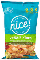 Crinkle cut veggie chips