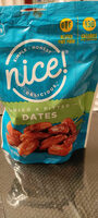 Dried and pitted dates