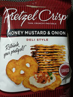 Pretzel crujiente sabor miel, mostaza y cebolla envase 85 g