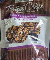 Snack factory pretzel crisps dark chocolate flavored drizzlers
