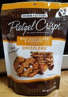 Pretzel Crisps Milk Chocolate & Caramel Drizzlers