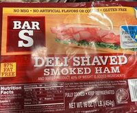 Deli shaved smoked ham