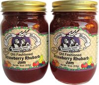 Foods old fashioned strawberry rhubarb jam all natural