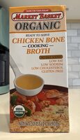 Organic chicken bone cooking broth