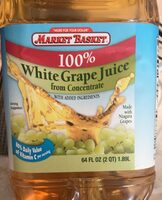 100% white grape juice from concentrate