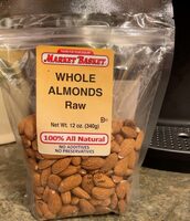 Whole almonds raw