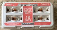 Large brown eggs