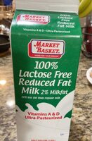100% lactose free reduced fat milk