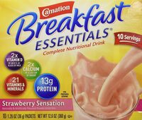 Strawberry Sensation Flavor Nutritional Powder Drink Mix