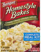 Homestyle bakes creamy cheesy chicken alfredo