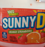 Citrus punch drink, orange strawberry, orange strawberry