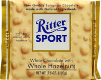 White Chocolate With Whole Hazelnuts