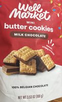 Mini butter cookies- milk chocolate