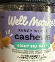 Fancy Whole Cashews Light Sea Salt