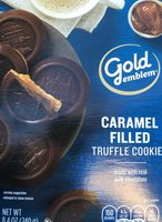 Caramel filled truffle cookies