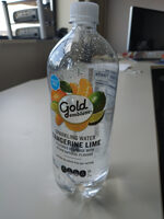 Tangerine lime sparkling water