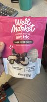 LIGHTLY DIPPED nut trio DARK CHOCOLATE