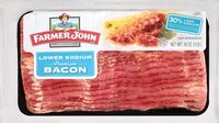 Lower sodium premium bacon
