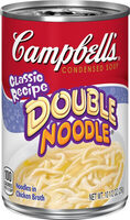 Double noodle condensed soup