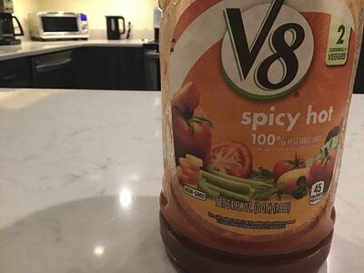 V spicy hot vegetable juice