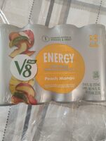 Energy peach mango beverage