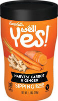 Campbells sipping soup carrot ginger