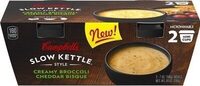 Slow kettle creamy broccoli cheddar bisque