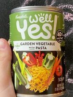 Garden vegetable with pasta