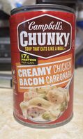 Chunky Creamy Chicken Bacon Carbonara Soup