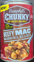 Campbell's Chunky Soup, Beefy Mac, 18.8 Oz Can