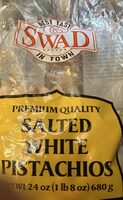 Salted white pistachios