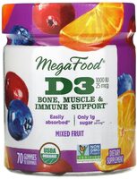 D3 Bone, Muscle & Immune Support Mixed Fruit Gummies