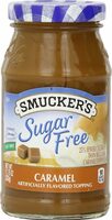 Sugar free caramel flavored topping
