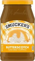 Butterscotch flavored topping