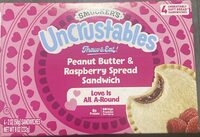 Peanut Butter & Raspberry Spread Sandwich